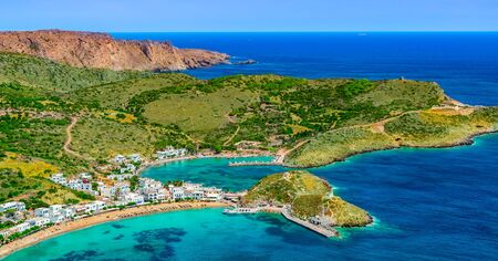 Aerial view of Kythira Island, Greece.の写真素材