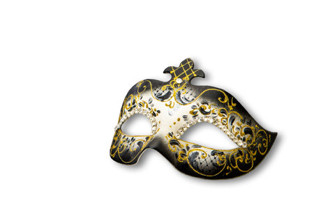 carnival mask isolated on white background.の写真素材