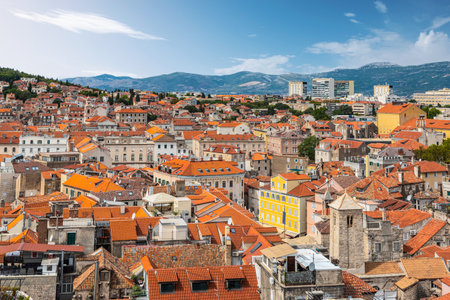 Cityscape of Split, Croatia, Dalmatia.の写真素材