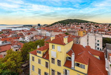 City view of Split, Croatia.の写真素材