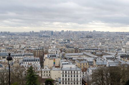 Top view from Sacr?-C?ur, Parisの写真素材