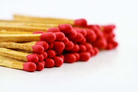 Match on white background の写真素材