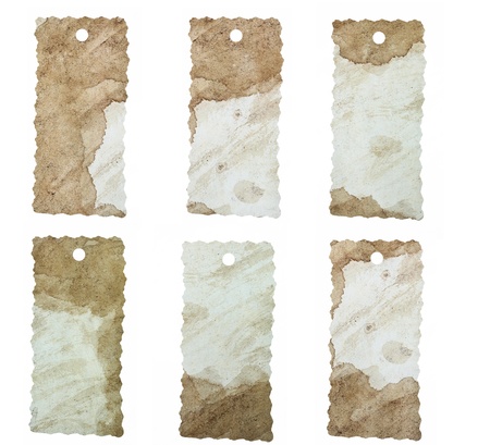 Blank tag tied with string の写真素材