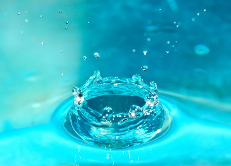Water drop close upの写真素材