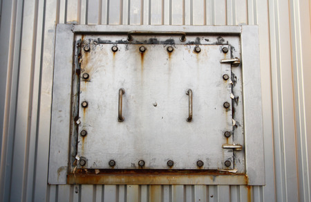 Vintage railroad container doors