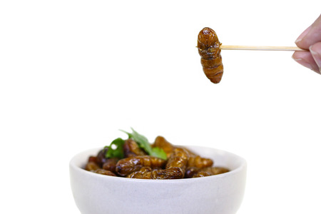 Fried insects.