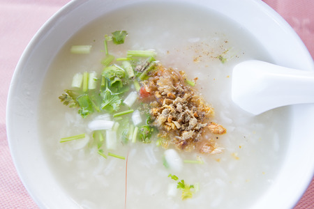 Thai rice porridgeの写真素材