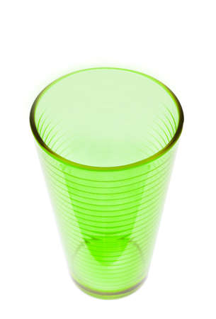 glass color isolated on white backgroundの写真素材