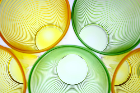 glass color isolated on white backgroundの写真素材