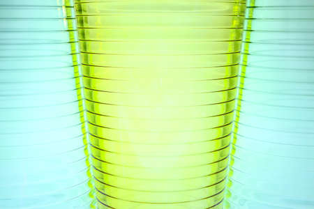 glass color isolated on white backgroundの写真素材