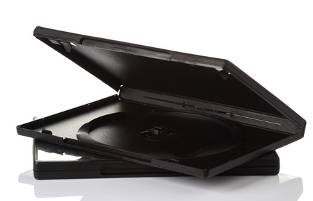 Disc data in container box.の写真素材