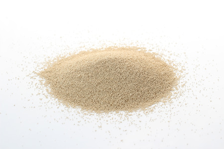 Dry Yeast isolated on whiteの写真素材