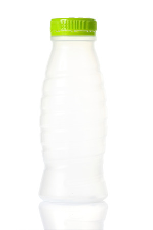 plastic bottle isolate on whiteの写真素材