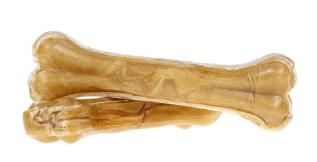 Snack food for dog on white backgroundの写真素材