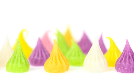 Thai candy dessert Aalaw candy isolate on whiteの写真素材