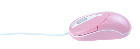 computer mouse on white backgroundの写真素材