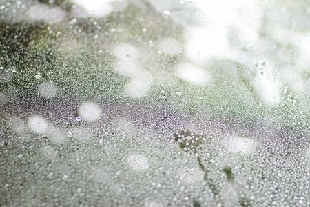 Water drops on glass