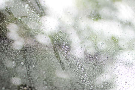 Water drops on glass