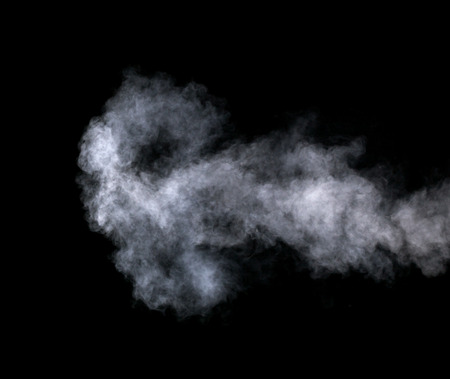 Abstract steam on a black background.の写真素材