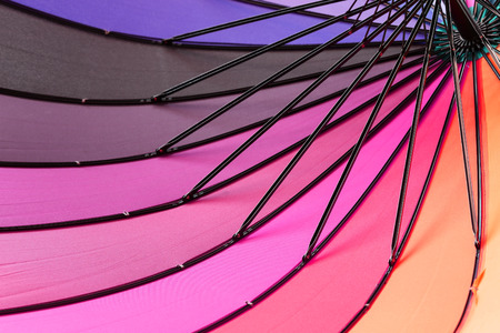 Colorful umbrella for a colorful background.の写真素材