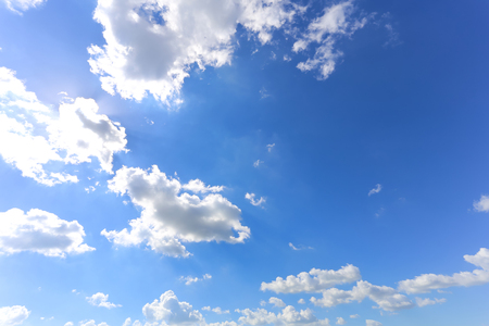 blue sky with cloudの写真素材