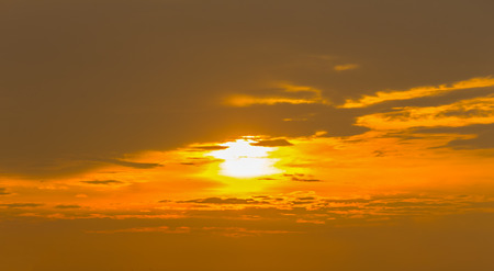 Sunset  with clouds  backgroundの写真素材