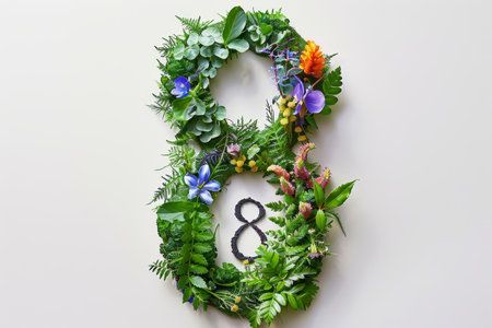 A lush corner border arrangement of various flowers and greenery on a white background, perfect for  letter themed with flowers and greenery.の素材