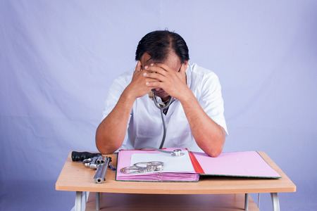 concept doctor stressedの写真素材