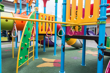 red loop in playground for kid in the park
