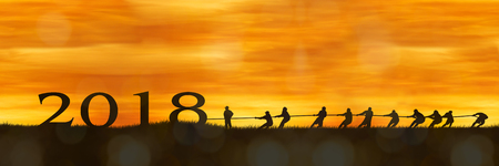 New year concept ,Happy new year 2017の写真素材