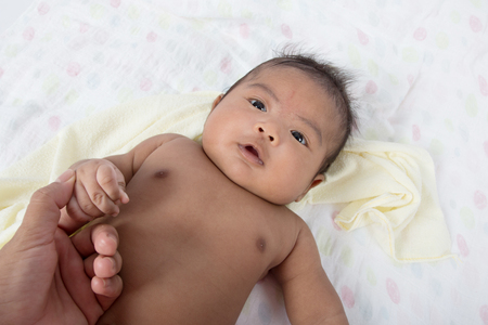 Mom take care babyの写真素材