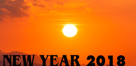 Concept New year 2018の写真素材