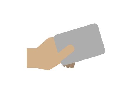 Hand women hold card ,credit card,atm cardのイラスト素材