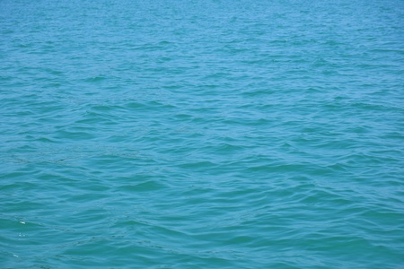 Sea with blue water, Waves in the sea, south of Thailand