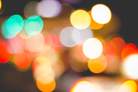 bokeh at nightの写真素材