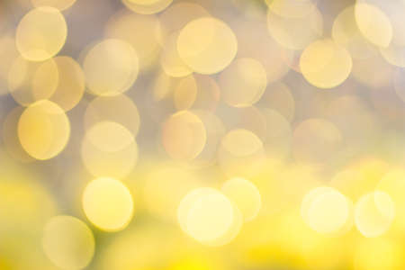yellow bokeh lightsの写真素材