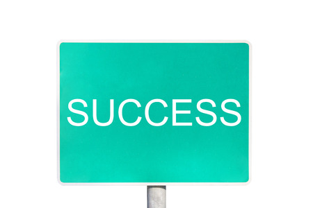 success words on green labelの写真素材