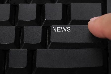 News button on a computer keyboardの写真素材
