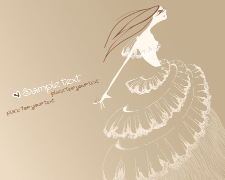 Romantic bride. Eps10 のイラスト素材