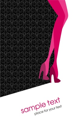 Fashion Illustration  Slender women s feetのイラスト素材