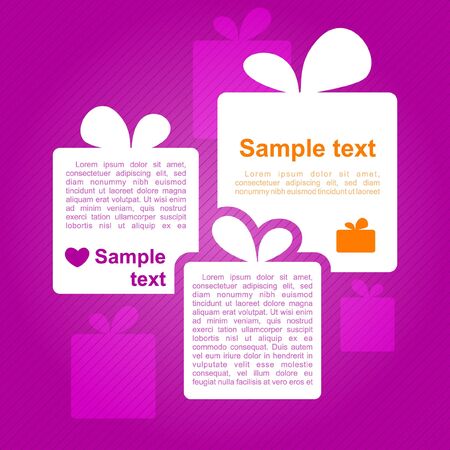 Gift boxes_Place for your text のイラスト素材