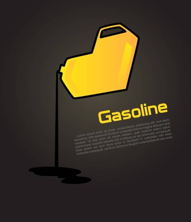 Jerrycan with fuel_Vector concept of green cans in the form of heart  のイラスト素材