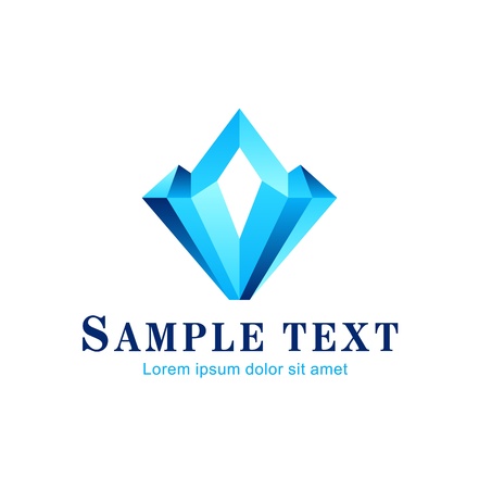 Diamond symbol, design icon, concept  Theme of luxury and wealth のイラスト素材