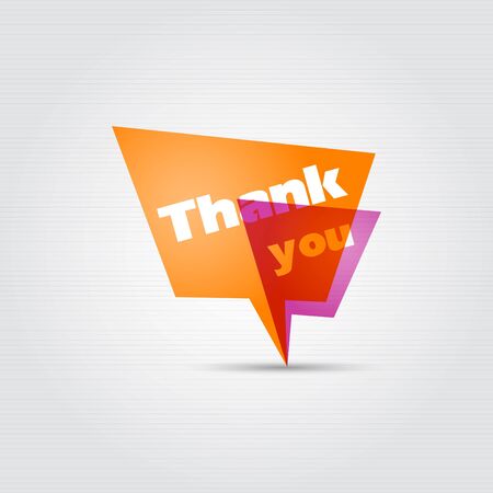 Thank you - speech bubbles  のイラスト素材