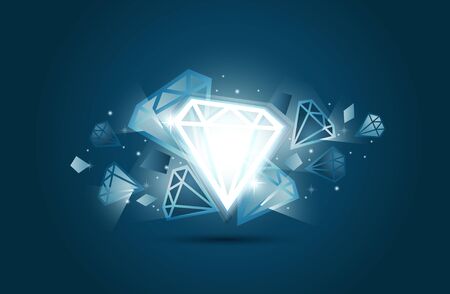 Abstract jewelry background  Vector illustration のイラスト素材