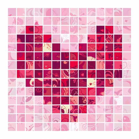 Heart Valentines Day background のイラスト素材