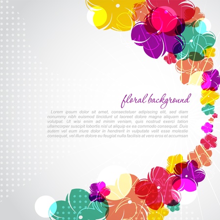 beautiful flowers background のイラスト素材