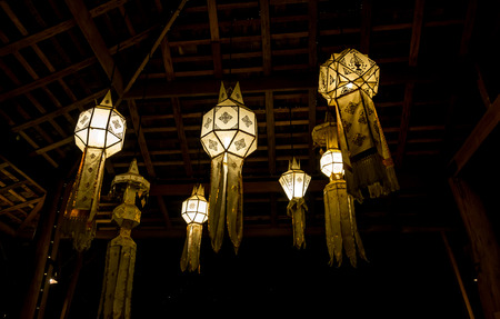 lana lantern,Chiang Mai,Thailandの写真素材