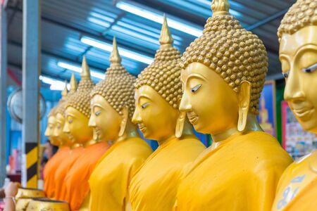 buddha statues at  Ayutthaya Thailand.の写真素材