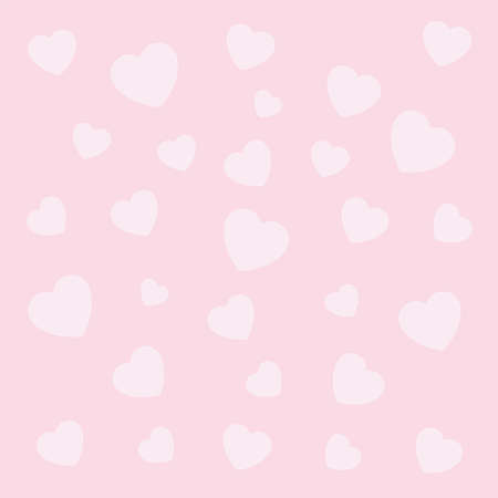 heart abstract texture Pettern wallpaper design on pink background Vector illustrationのイラスト素材